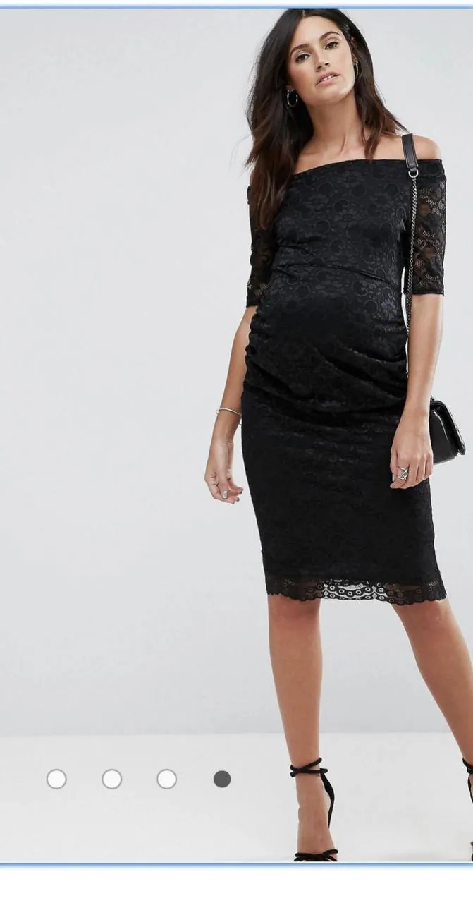 Платье для беременных ASOS чёрное 1