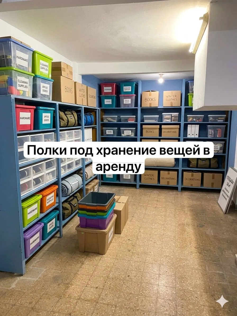 Аренда мест для хранения на складе 1