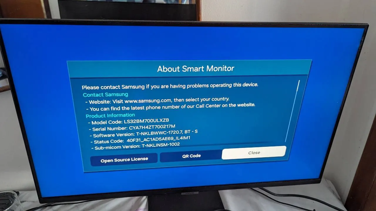 Монитор Samsung Smart M7 32 дюйма 4K 4