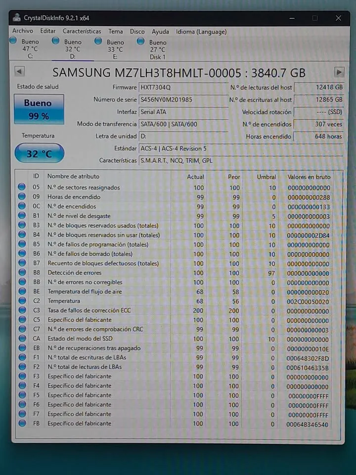 SSD Samsung 3.84 ТБ 1