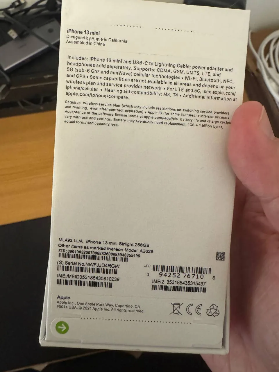 iPhone 13 mini 256GB белый 3