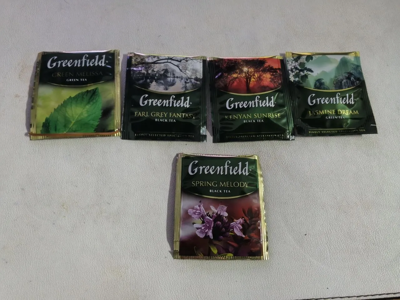 Чай Greenfield в пакетиках, поштучно 1