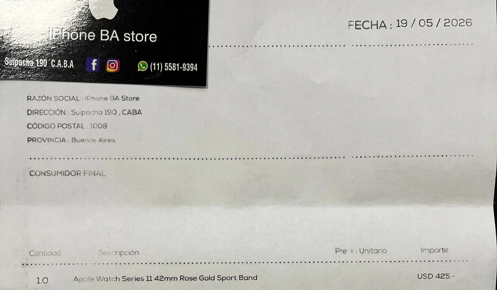 Apple Watch 11 42mm Rose Gold 2