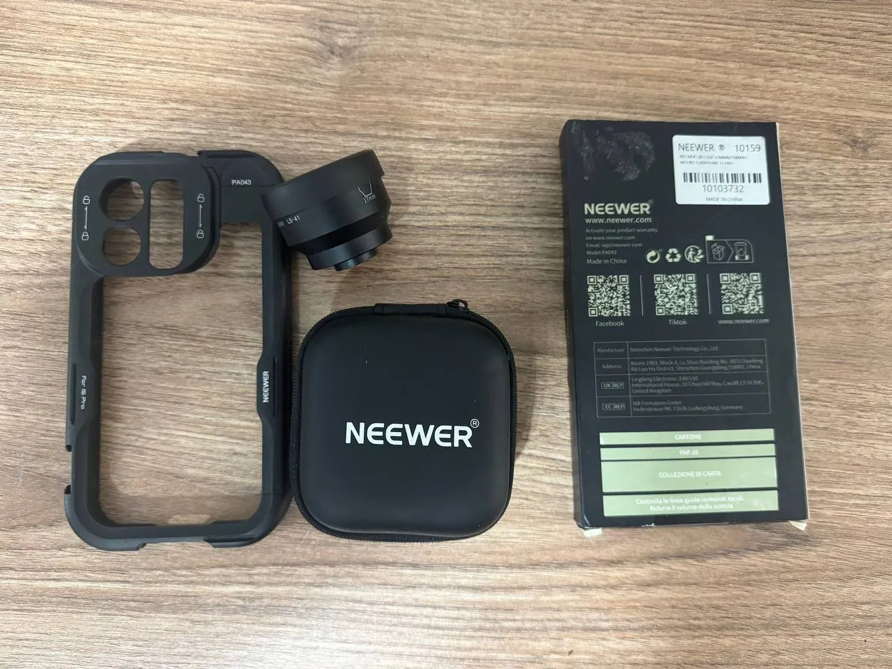 Клетка для iPhone 15 Pro с линзой Neewer 60mm 1