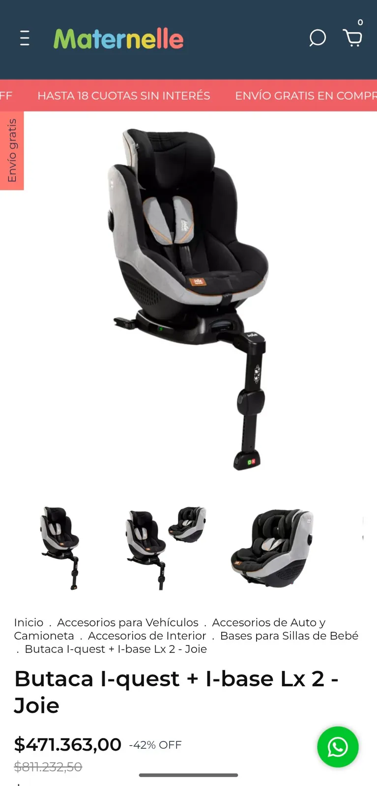Автокресло Joie i-Quest Signature с базой ISOFIX 6