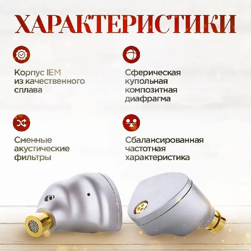 Наушники MoonDrop Aria 2 проводные для аудиофилов 4