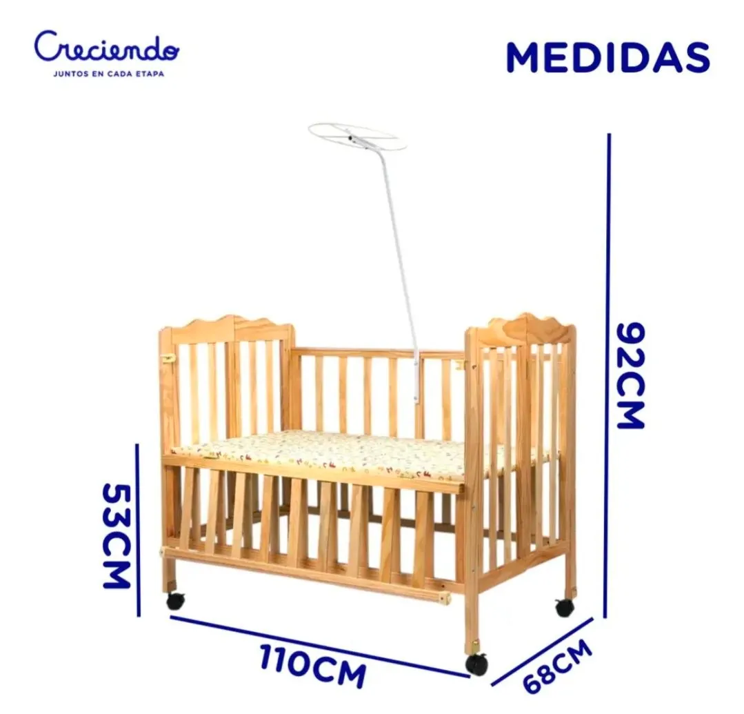 Детская кроватка Mega Baby с матрасом и аксессуарами 6