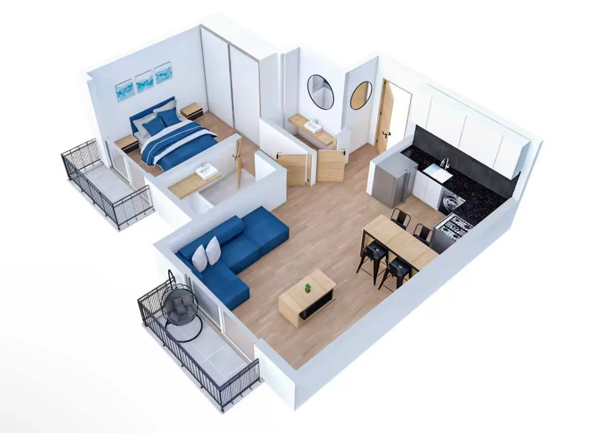 2к квартира Villa Crespo Humboldt 847 9