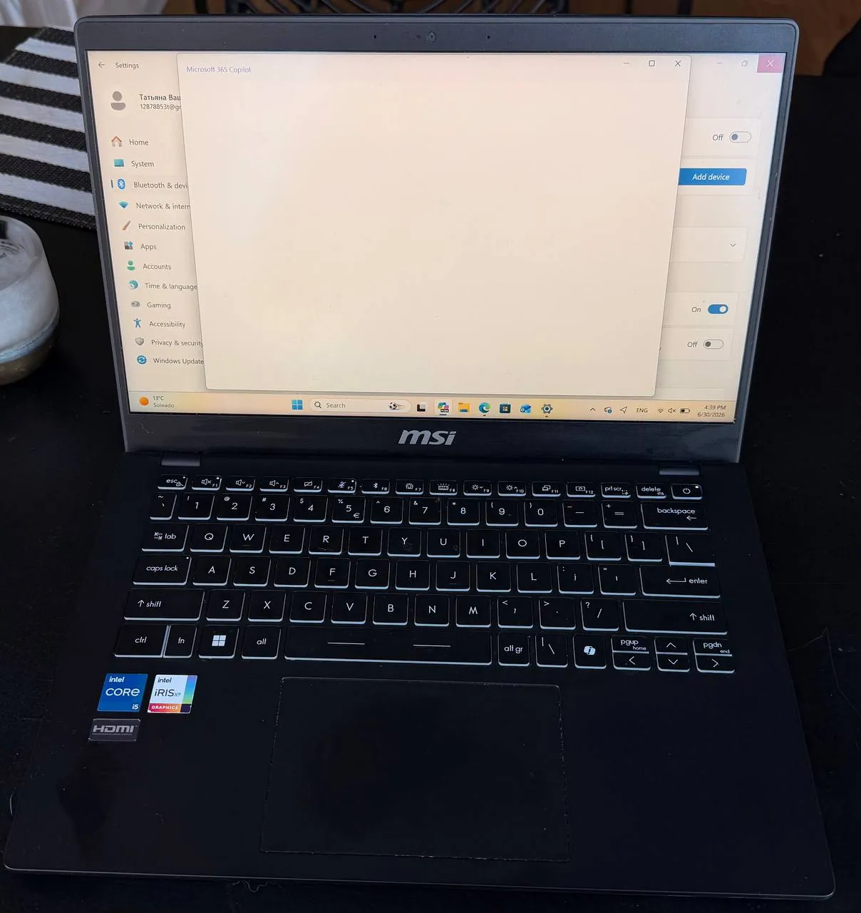 Ноутбук MSI Modern 14 C13M i5 16GB 1