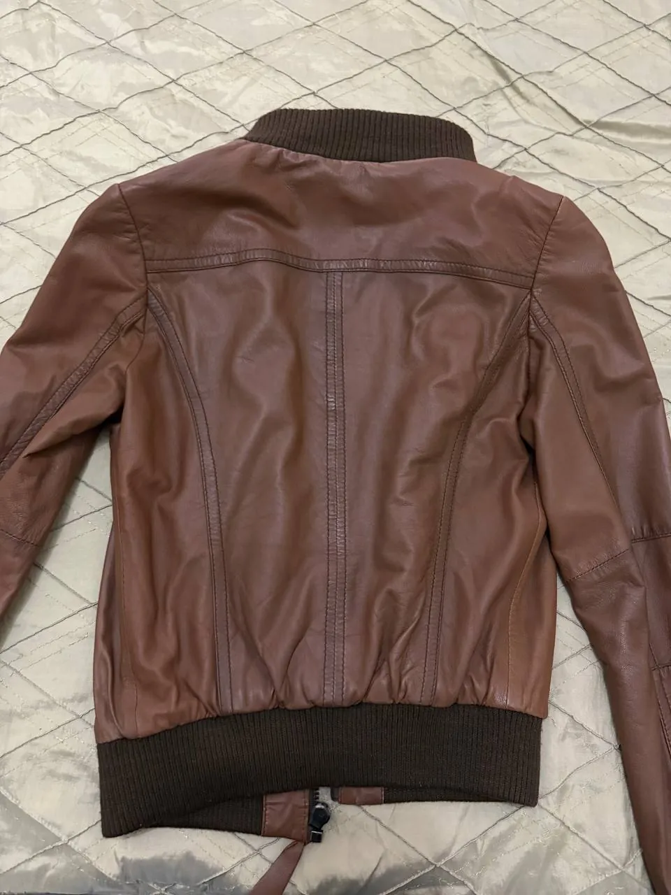 Куртка кожаная женская Zara размер S 2