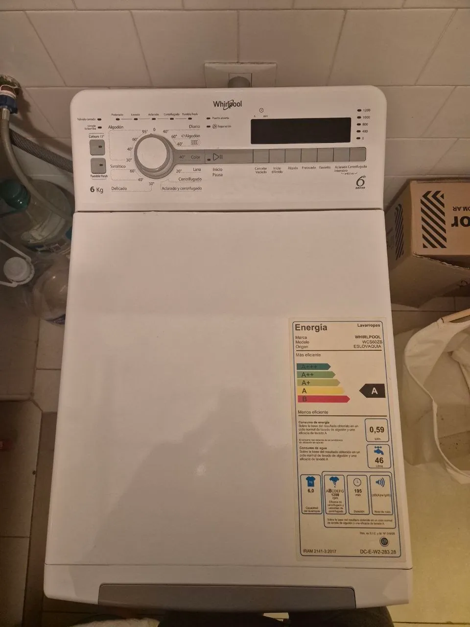 Стиральная машина Whirlpool WCS60ZB верхняя загрузка 4