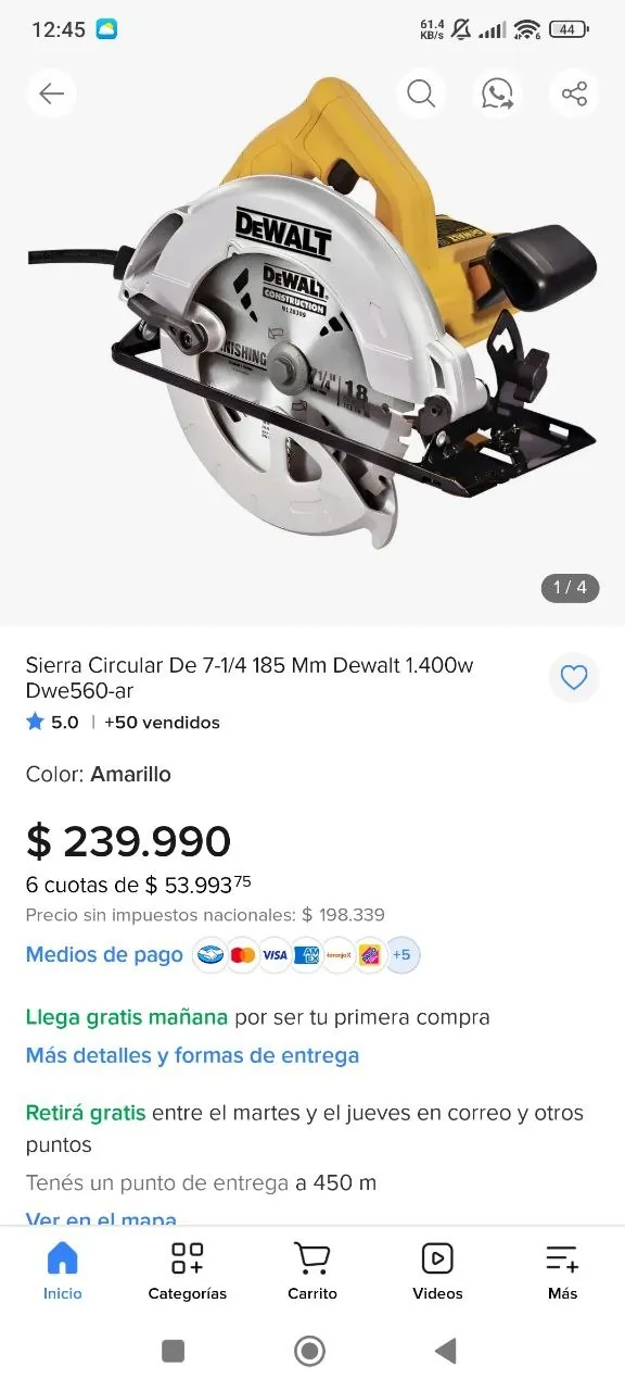 Циркулярная пила DeWalt DWE560 3