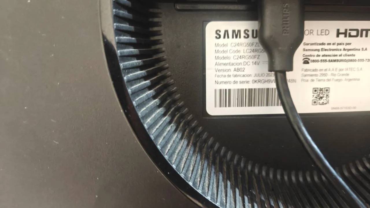 Монитор Samsung Odyssey CRG5 24 игровой 2