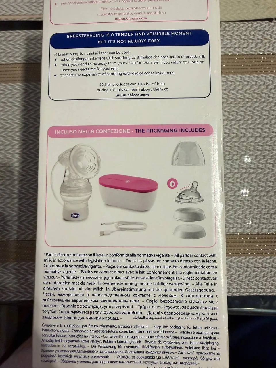 Молокоотсос Chicco новый 2