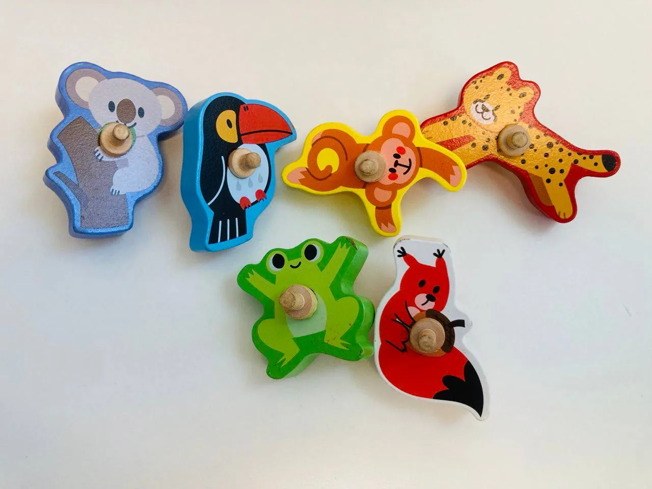 Деревянная игрушка трек Джунгли зверогон кегельбан 2